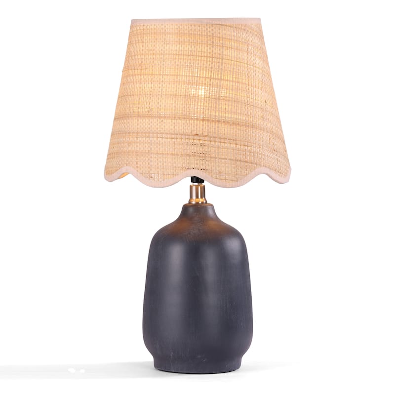 18.9" Ceramic LED Table Lamp, Living Room Lamps For End Tables