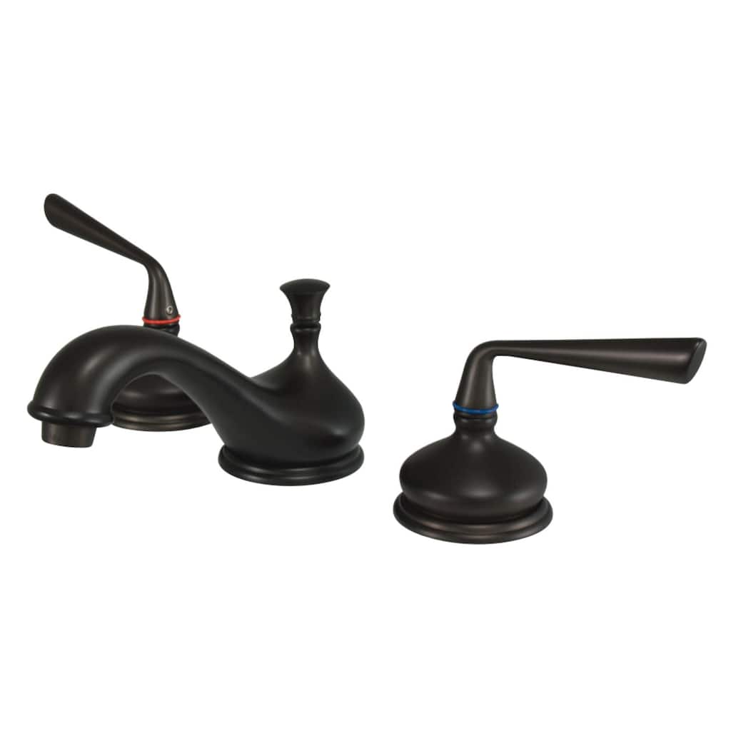 Kingston Brass Silver Sage Widespread Bathroom Faucet with Pop-Up