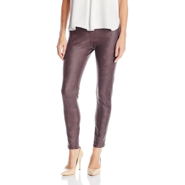 womens brown faux leather pants