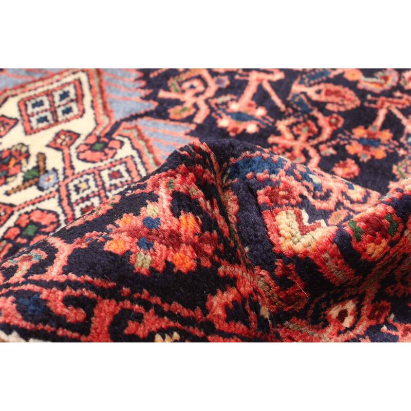 ECARPETGALLERY Hand-knotted Konya Anatolian Dark Navy Wool Rug - 2'5 x 9'7