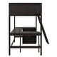 preview thumbnail 48 of 50, Modern Twin Size Wooden Loft Bed With Shelves and Desk,Solid Construction