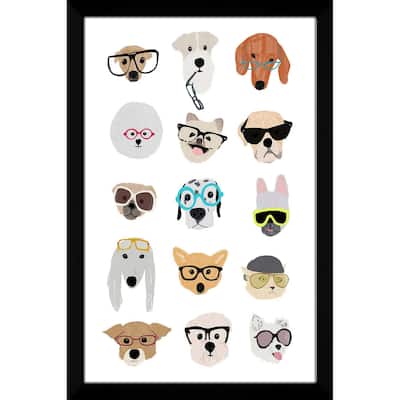 "Dogs with Glasses" by Hanna Melin Print on Acrylic