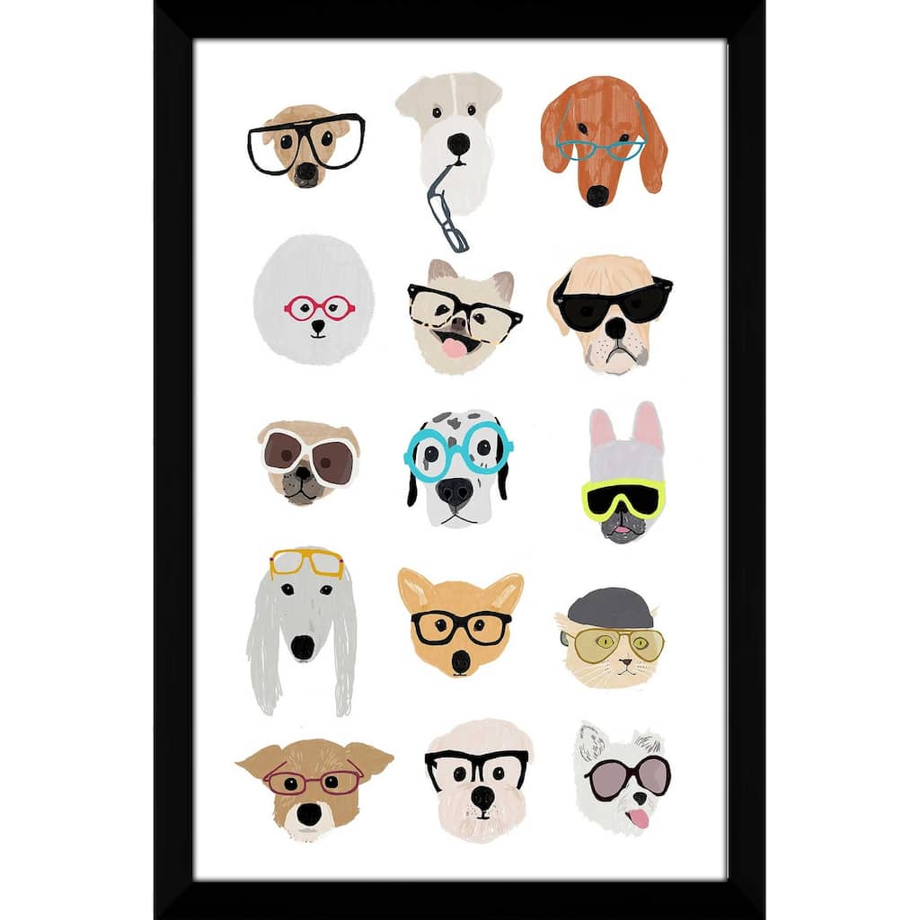 "Dogs with Glasses" by Hanna Melin Print on Acrylic