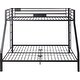 preview thumbnail 4 of 6, Twin XL/Queen Size Modern Relax Style Metal Bunk Bed with Slat System and Guard-Rail and Two built-in side ladders