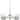 Vertex Collection Five-Light Brushed Nickel Clear Glass Contemporary Chandelier - 22.5 in x 22.5 in x 15.25 in