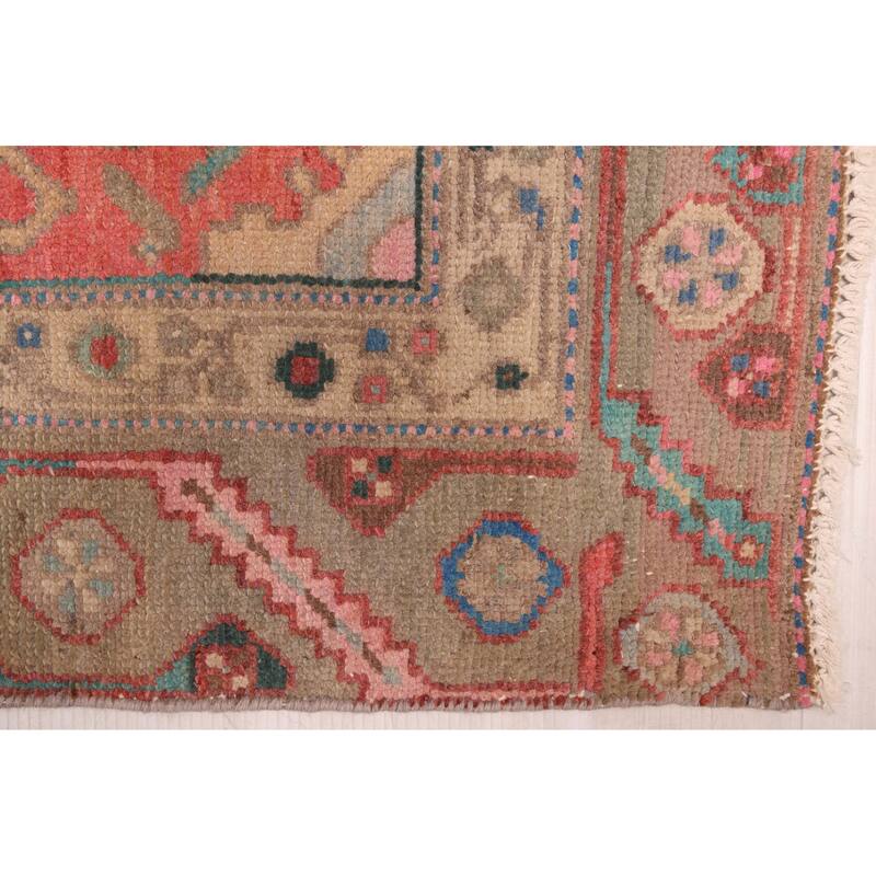 ECARPETGALLERY Hand-knotted Antalya Vintage Red Wool Rug - 3'8 x 8'7