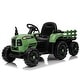 preview thumbnail 34 of 42, Kids 24V Electric Tractor with Detachable Trailer, 400W Motor, Remote Control, Bluetooth, MP3, Ages 3+ Emerald