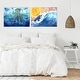 preview thumbnail 2 of 3, Emperor Jellyfish by Sam Nagel 2 Piece Wrapped Canvas Wall Art Set