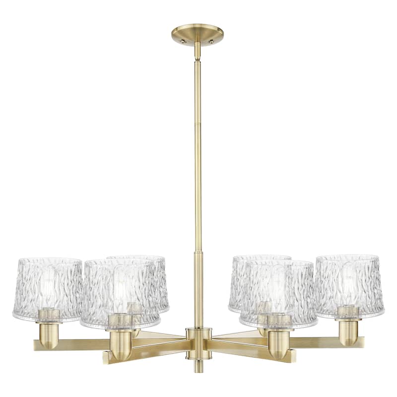 Innovations Lighting Endless Possibilities Arcadia - Niagara - 6 Light 36" Stem Hung Chandelier - Antique Brass