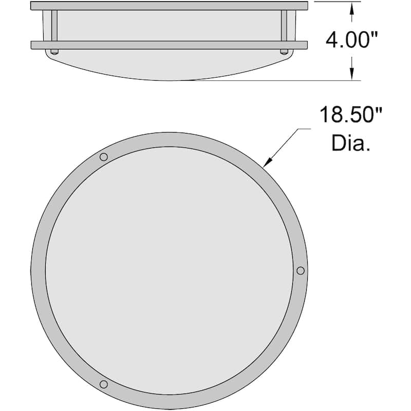 Access Lighting Solero II LED Flush Mount - Chrome - Acrylic Lens - Dedicated LED