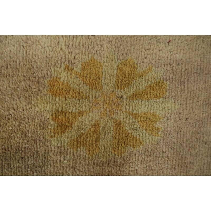 Hand Knotted Oriental 100% Wool Carpet Transitional All-Over Green Oushak Area Rug - 12' 10'' X 10' 5''