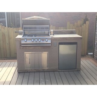 bbq grill with refrigerator