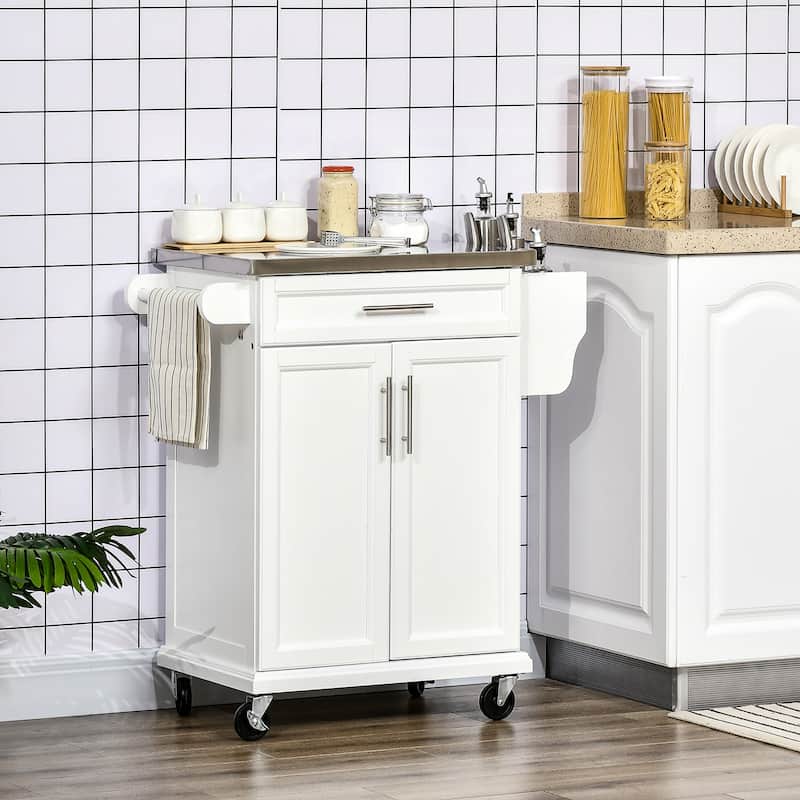 Kitchen Island On Wheels(no include stool)