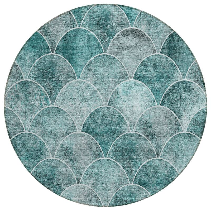Machine Washable Indoor/ Outdoor Chantille Contemporary Rug