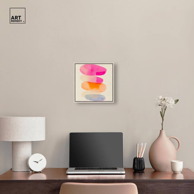Pebble Palette Canvas by Art Remedy
