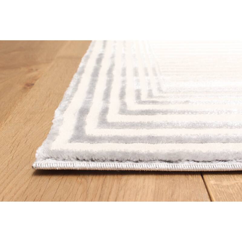 ECARPETGALLERY Machine Made Ramona Grey Area Rug