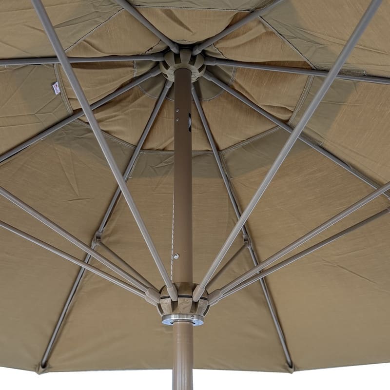 Tropishade 11' Market Umbrella with Sunbrella 5484 Brass