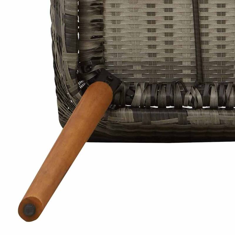 vidaXL Garden Dining 7/9 pcs poly rattan - 74.8 x 31.5 x 29.1