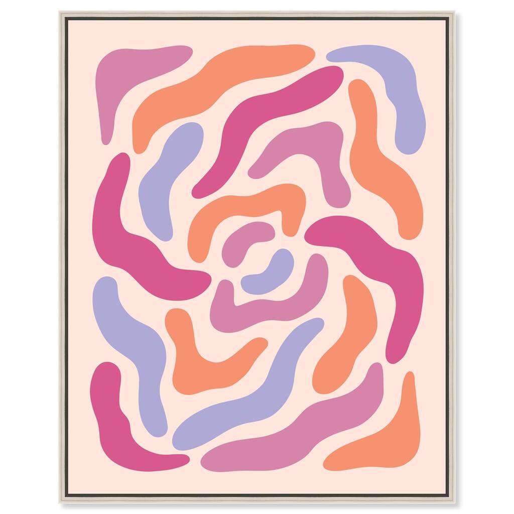 Petals Floral Form Canvas by Art Remedy