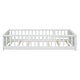 preview thumbnail 15 of 23, Twin Size Floor Platform Bed with Built-In Book Storage Rack and Door