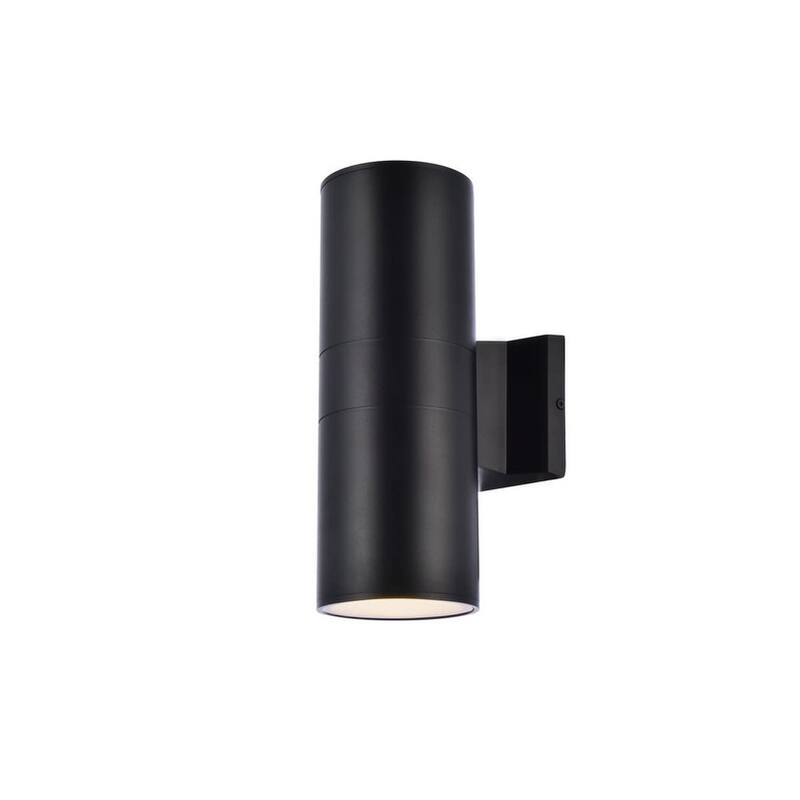 Bellevue EGWS59559 Merissa 12" Tall Outdoor Wall Sconce - Cylindrical - Black