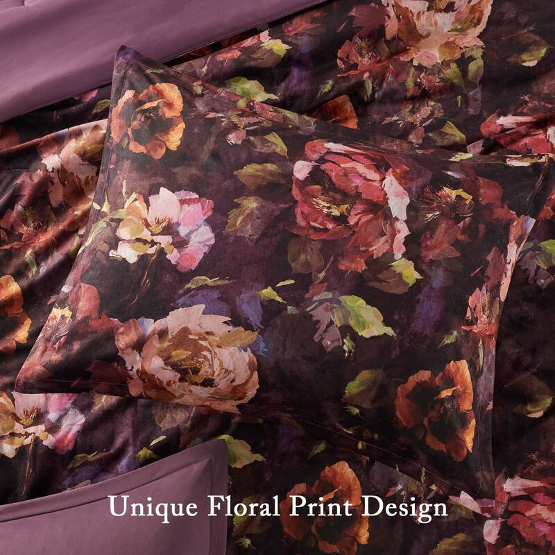 Madison Park Seraphina 4 Piece Velvet Comforter Set