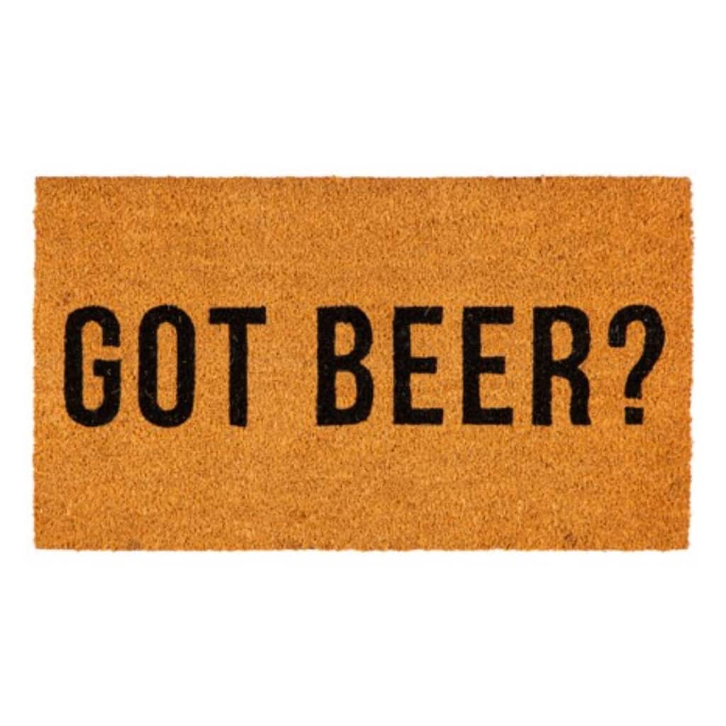 28" x 16" Natural Coir Door Mat, Got Beer? - 28" x 16"