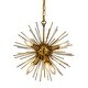 preview thumbnail 2 of 7, 6-Light Modern Gold Sputnik Sphere Chandelier Starburst Satellite Pendant Ceiling Lighting