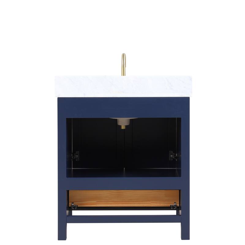 Blossom Geneva 30" Bathroom Vanity with Marble Top & Undermount Sink
