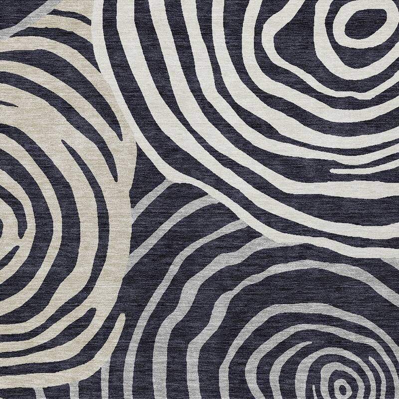 HomeRoots Abstract Transitional Rectangle Outdoor Rug