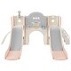 preview thumbnail 42 of 43, 7 in 1 Toddler Slide Playset, Kids Climbers Playground with Double Slides, Arch Tunnel, Ring Toss and Basketball Hoop
