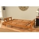 preview thumbnail 10 of 19, Butternut Finish Hardwood Queen-size Futon Set with Suede Mattress