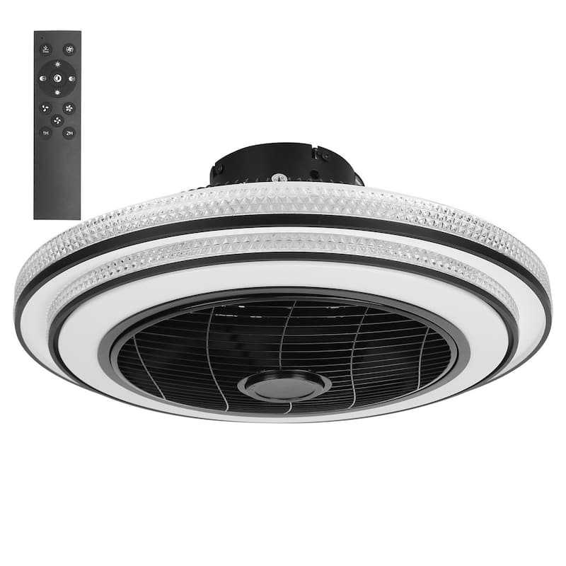 20.5 Inch Ceiling Fan with Light Round Pendant Fan Lamp - 20 Inch - 20 Inch