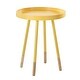preview thumbnail 23 of 30, Marcella Paint-Dipped Round Tray-Top Side Table by iNSPIRE Q Modern Yellow