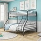 preview thumbnail 2 of 5, Heavy Duty Twin-Over-Full Metal Bunk Bed, Easy Assembly with Enhanced Upper-Level Guardrail, Black