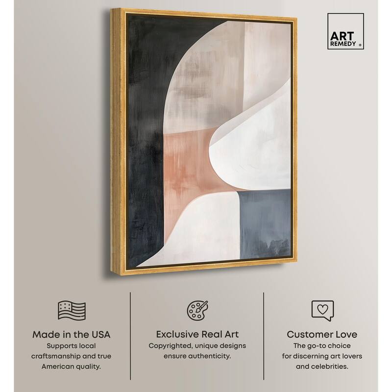 Curved Contour II Canvas by Art Remedy