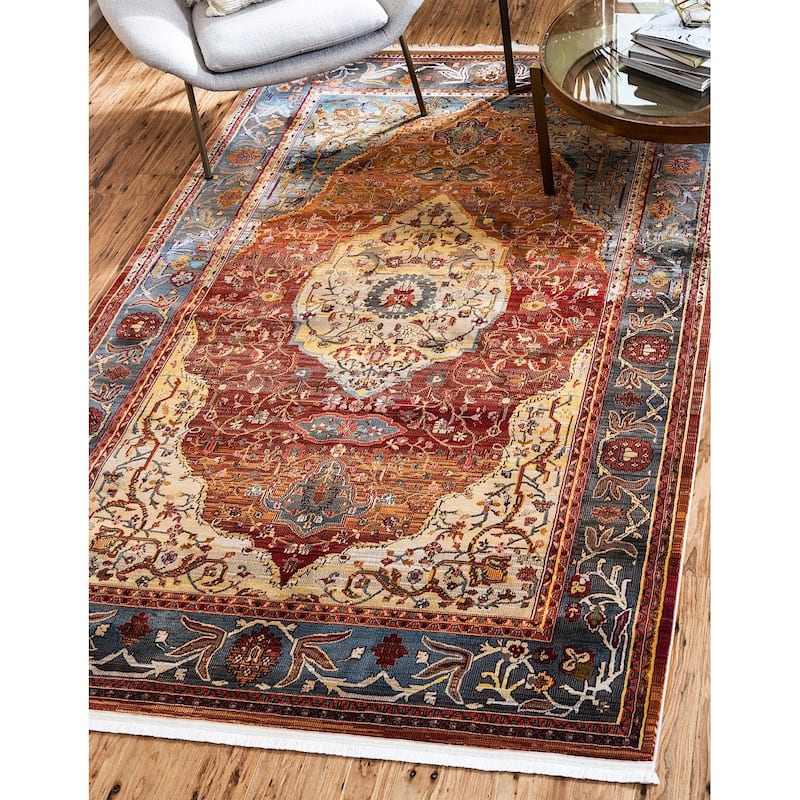 Traditional Samana Collection Area Rug - 2'2"x3' - Rust Red