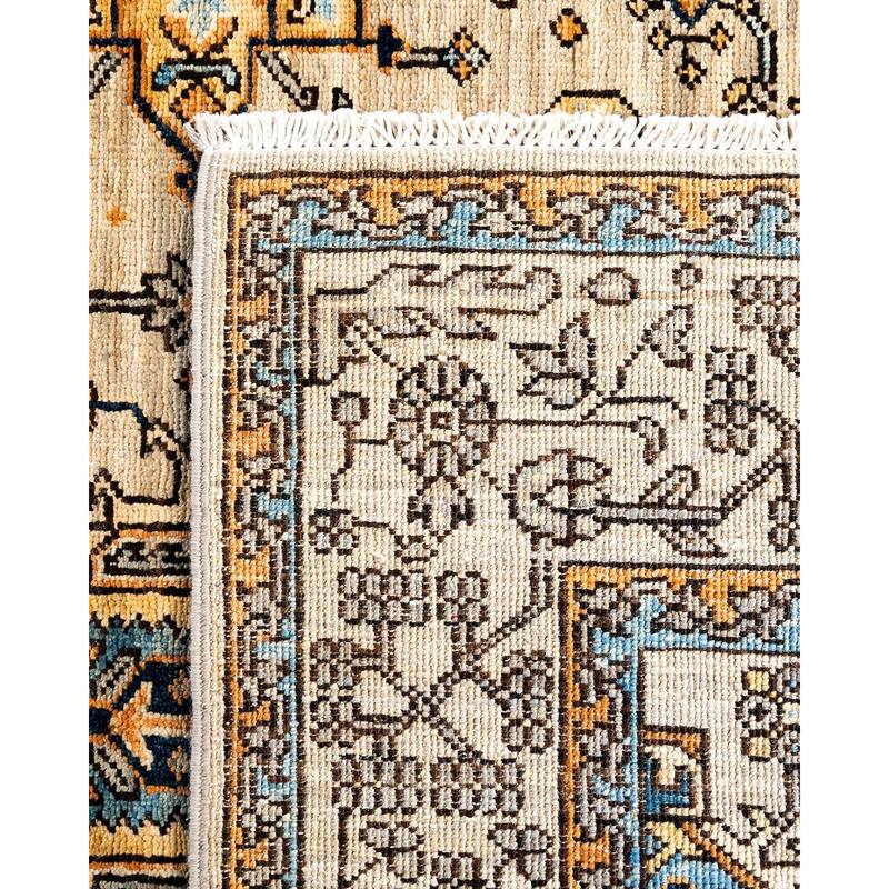 Serapi One-of-a-Kind Hand-Knotted Area Rug - Light Gray, 4' 1" x 6' 1" - 4' 1" x 6' 1"