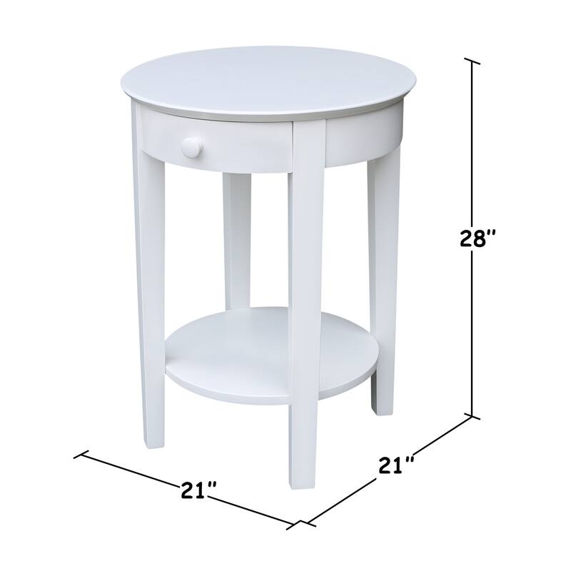 Solid Parawood Philips Accent Table