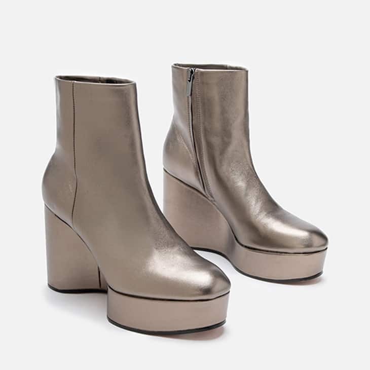 Clergerie Belen Metallic Platform Boot