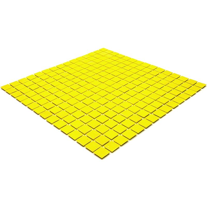 Apollo tile 12" x 12" Dune Glossy Yellow Glass Tile (20 sq ft/case) - 20 Pack