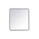 preview thumbnail 1 of 8, Elegant Lighting MR803640 Evermore 36" W x 40" H Rectangular Framed Black