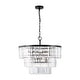 preview thumbnail 14 of 24, SAFAVIEH Couture Karissa 24-Inch Crystal 10-Light Tier Chandelier - 24" W x 24" D x 21 / 69" H