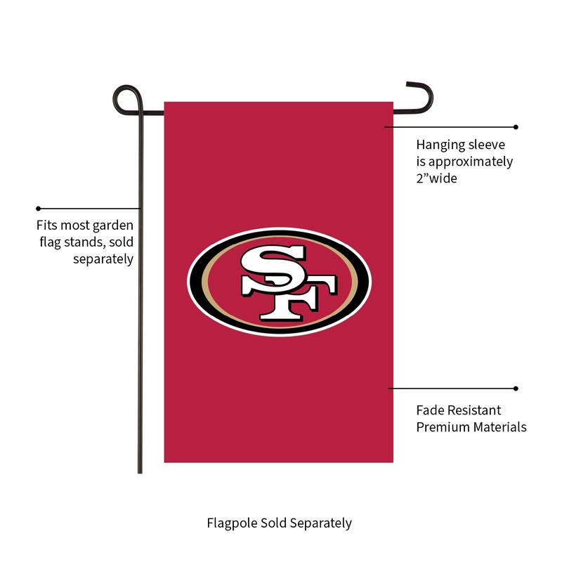Applique Flag, Garden, San Francisco 49ers