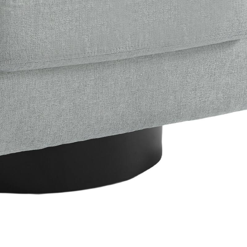 2 Set Modern Soft Upholstered Chenille Swivel Barrel Chair