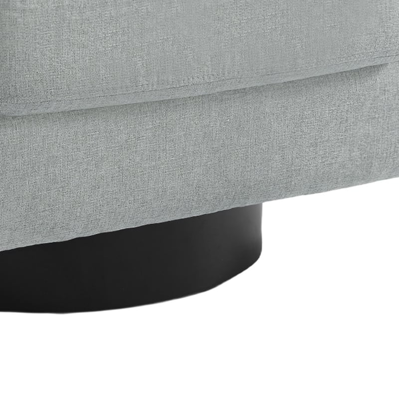 Modern Upholstered Swivel Barrel Club Arm Accent Chair for Living Room