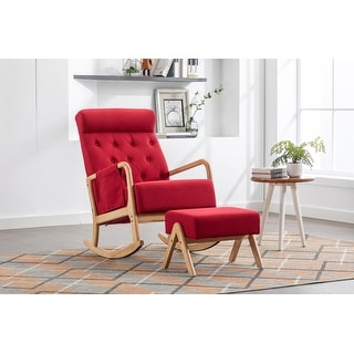 High back best sale glider and ottoman