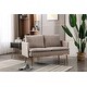 preview thumbnail 43 of 48, Polyester Upholstered Living Room loveseats sofa With Golden Legs
