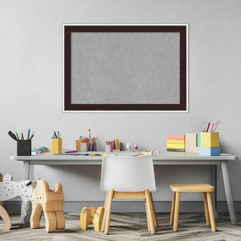 Amanti Art Maya Espresso Silver Framed