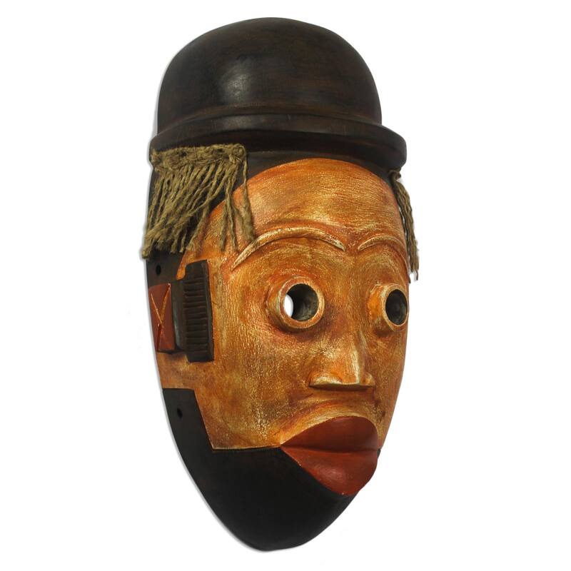 Novica Handmade Ogoni Face African Wood Mask